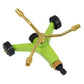 Sealey 3-Arm Brass Sprinkler with Metal Wheeled Base JS2032