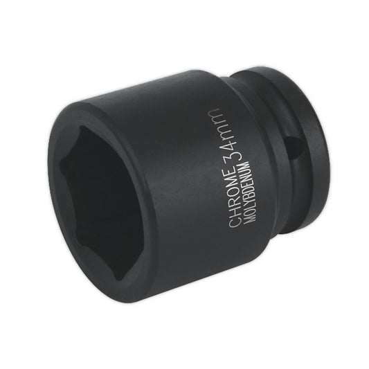 Sealey Impact Socket 34mm 3/4"Sq Drive IS3434