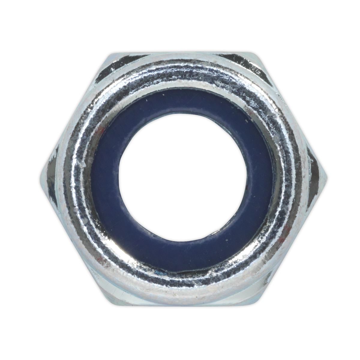 Sealey Nylon Locknut M10 Zinc Pack of 100 NLN10