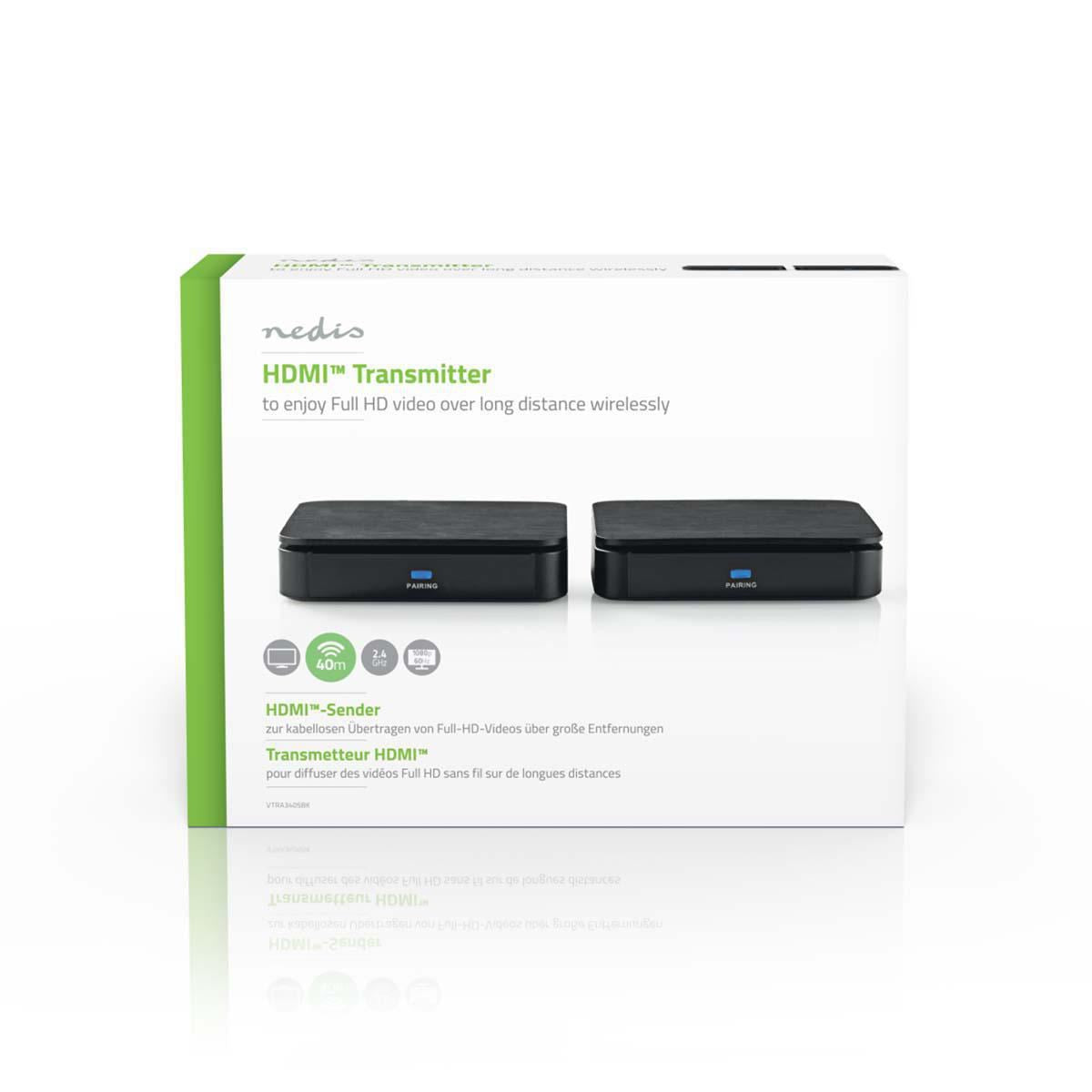Nedis Wireless HDMI Transmitter 1080p 2.4 GHz 40 m VTRA3405BK
