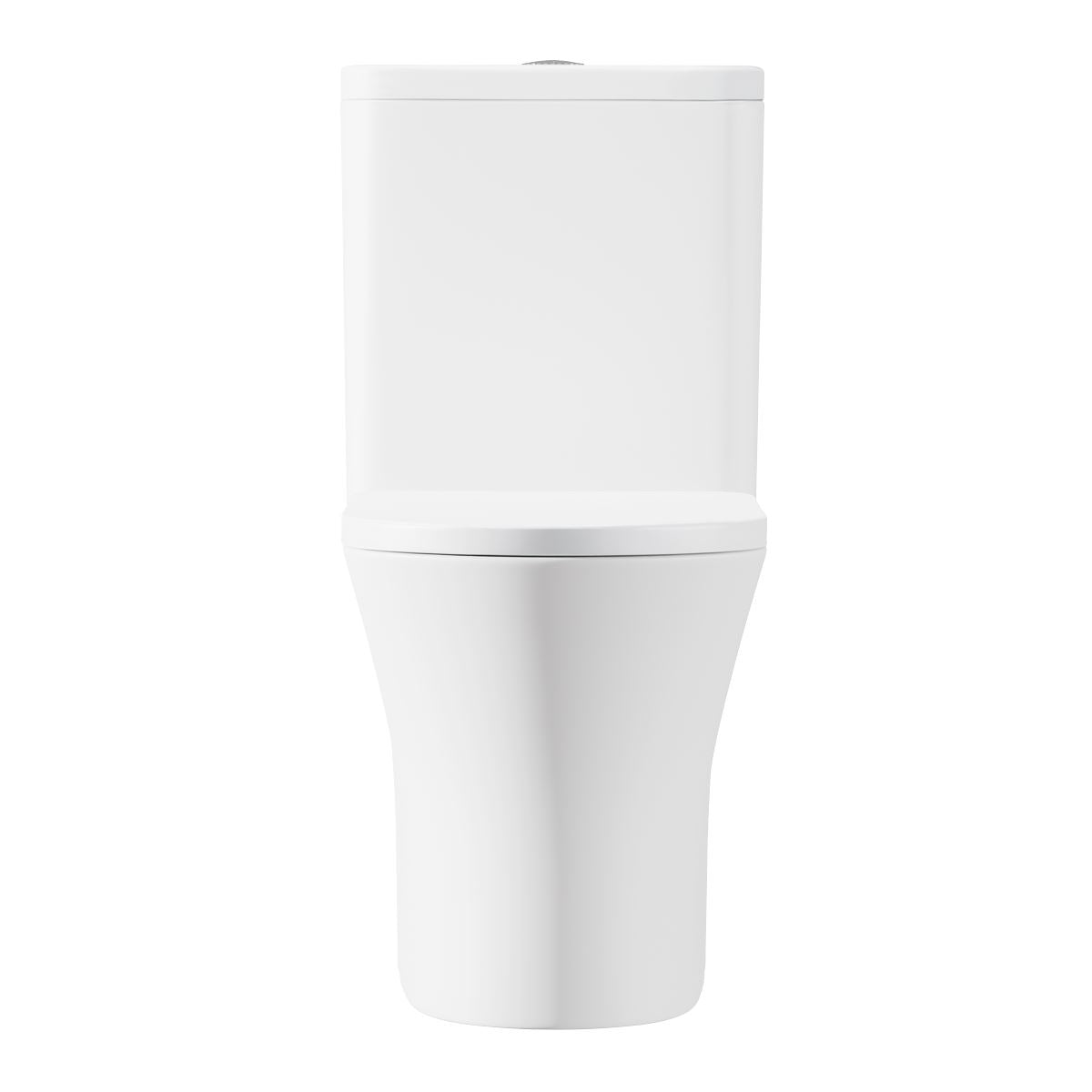 Baridi Close-Coupled Toilet Soft Close Seat, Dual Flush Cistern & Rimless Flush