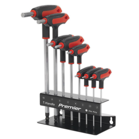 Sealey Ball-End Hex Key Set 8pc T-Handle Metric AK7195