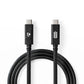 Nedis USB 3.1 Cable (Gen2) USB-C Male to USB-C Male 1m Black - CCGW64750BK10