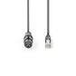 Nedis DMX Adapter Cable XLR 3-Pin Female to RJ45 Male 0.3m Grey COTP15710GY03