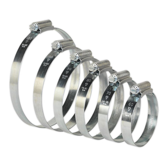 Sealey HI-GRIP Hose Clip Assortment 26pc Sizes 45-160mm HCJ26A