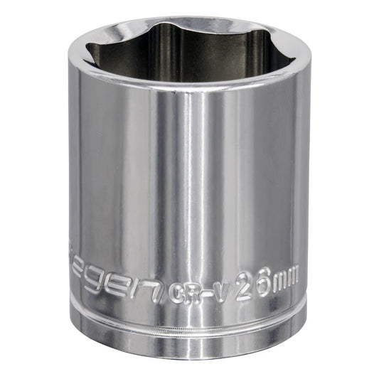Sealey WallDrive Socket 26mm 1/2"Sq Drive S0662