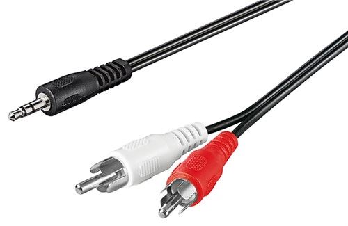Goobay 3.5 mm/RCA adapter cable 15m 3.5mm male (3-pin stereo) to 2x RCA male