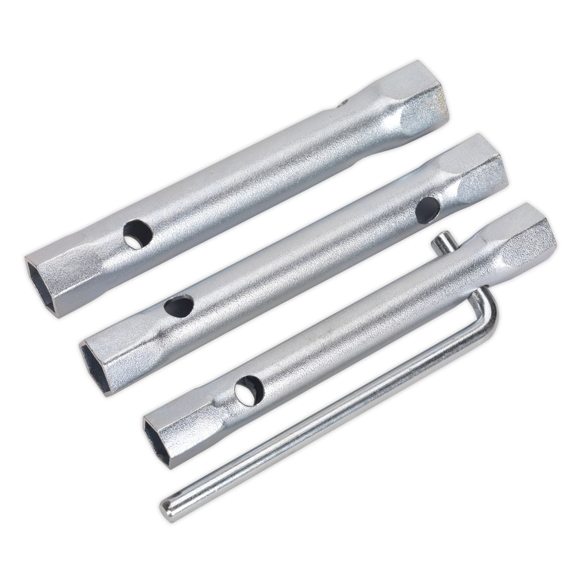 Sealey Spark Plug Box Spanner Set 3pc Long Reach Double End MS165