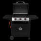 Dellonda 3 Burner Gas BBQ Grill, Ignition, Thermometer, Black/Stainless Steel DG14