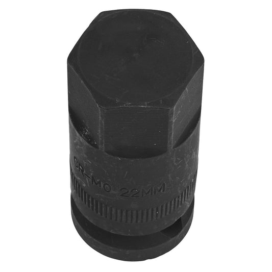 Sealey Motorcycle Wheel Nut Socket 1/2"Sq Drive H22 SMC36