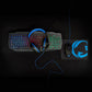 Gaming Combo Kit 4-in-1 Keyboard, Headset, Mouse & Mouse Pad French Layout Black