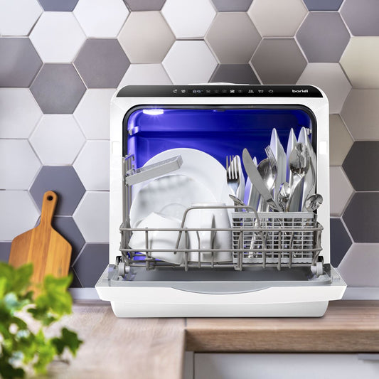 Sealey Baridi 2-4 Place Settings Mini Portable Tabletop Dishwasher, 5 Wash Functions DH224