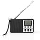 Nedis FM Radio 1.5W World Receiver Alarm Clock Black