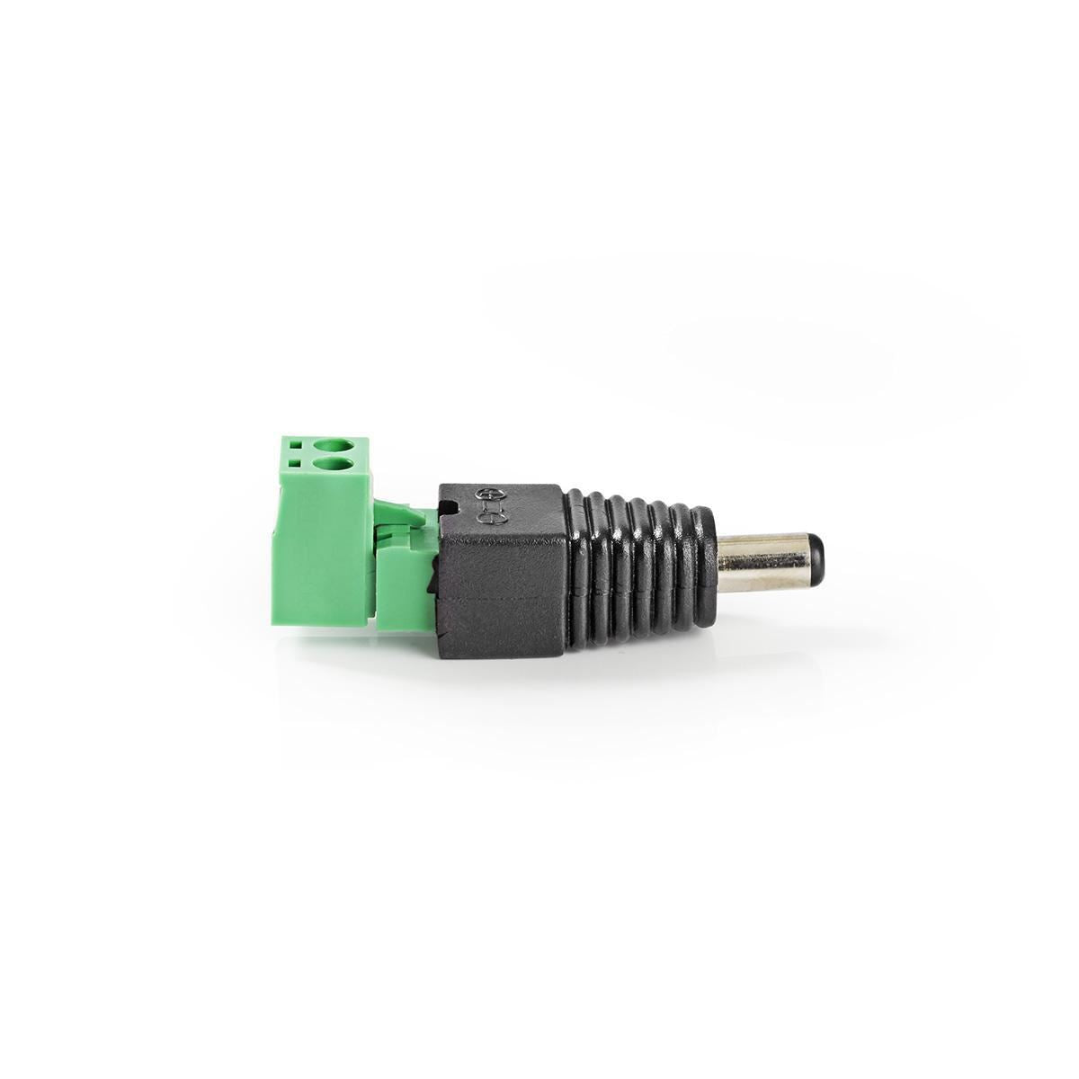 Nedis CCTV Security Connector 2-Wire to Male DC 5,5 x 2,1mm CCTVCM10BK5 - CCTVCM11BK5