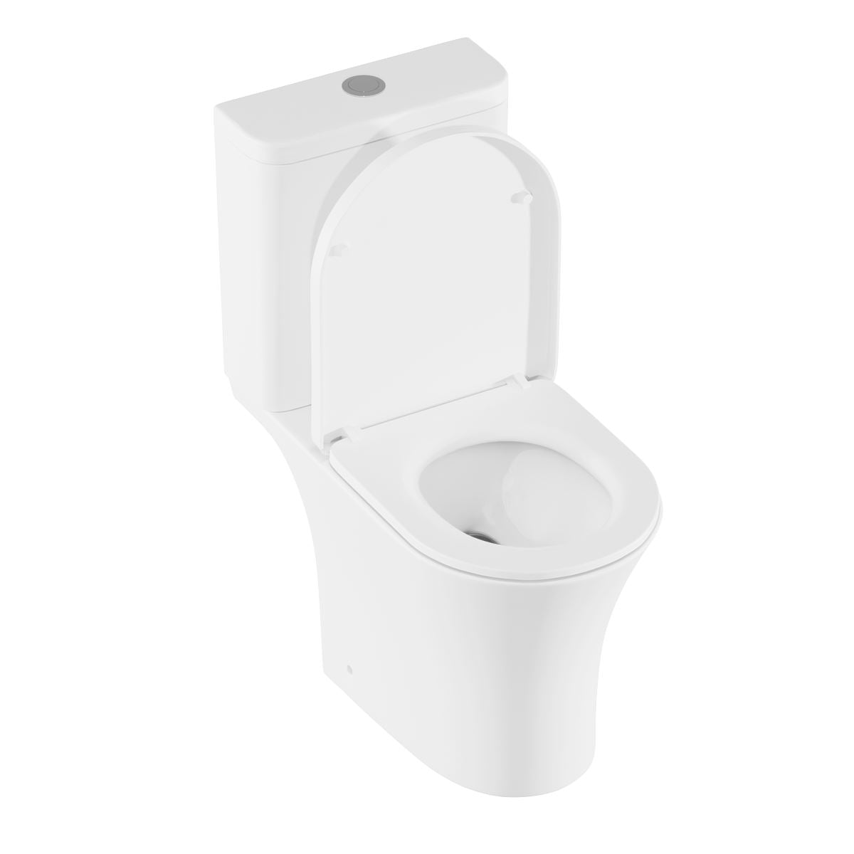 Baridi Close-Coupled Toilet Soft Close Seat, Dual Flush Cistern & Rimless Flush
