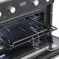 Baridi 72cm Built-Under Double Oven, 74L Capacity, Energy Rating A - Black DH278
