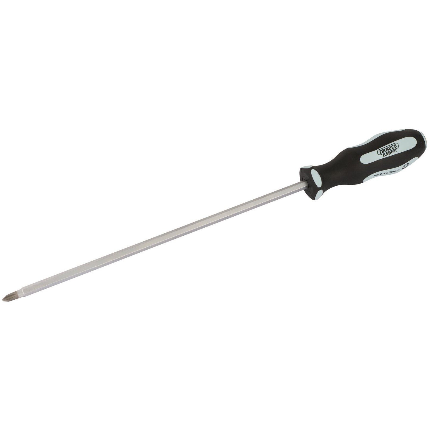 Draper Pound Thru' Cross Slot No:2 x 250mm Soft Grip Screwdriver - 63595