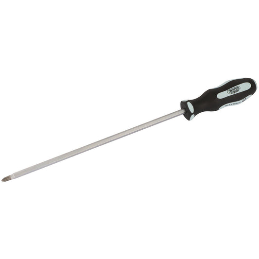Draper Pound Thru' Cross Slot No:2 x 250mm Soft Grip Screwdriver - 63595