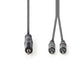 Nedis Stereo Audio Cable 3.5mm Male to 2x RCA Male 5m Grey COTH22200GY50