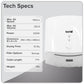 Baridi High Speed Hand Dryer with Auto Sensor 1400-1650W - White DH378