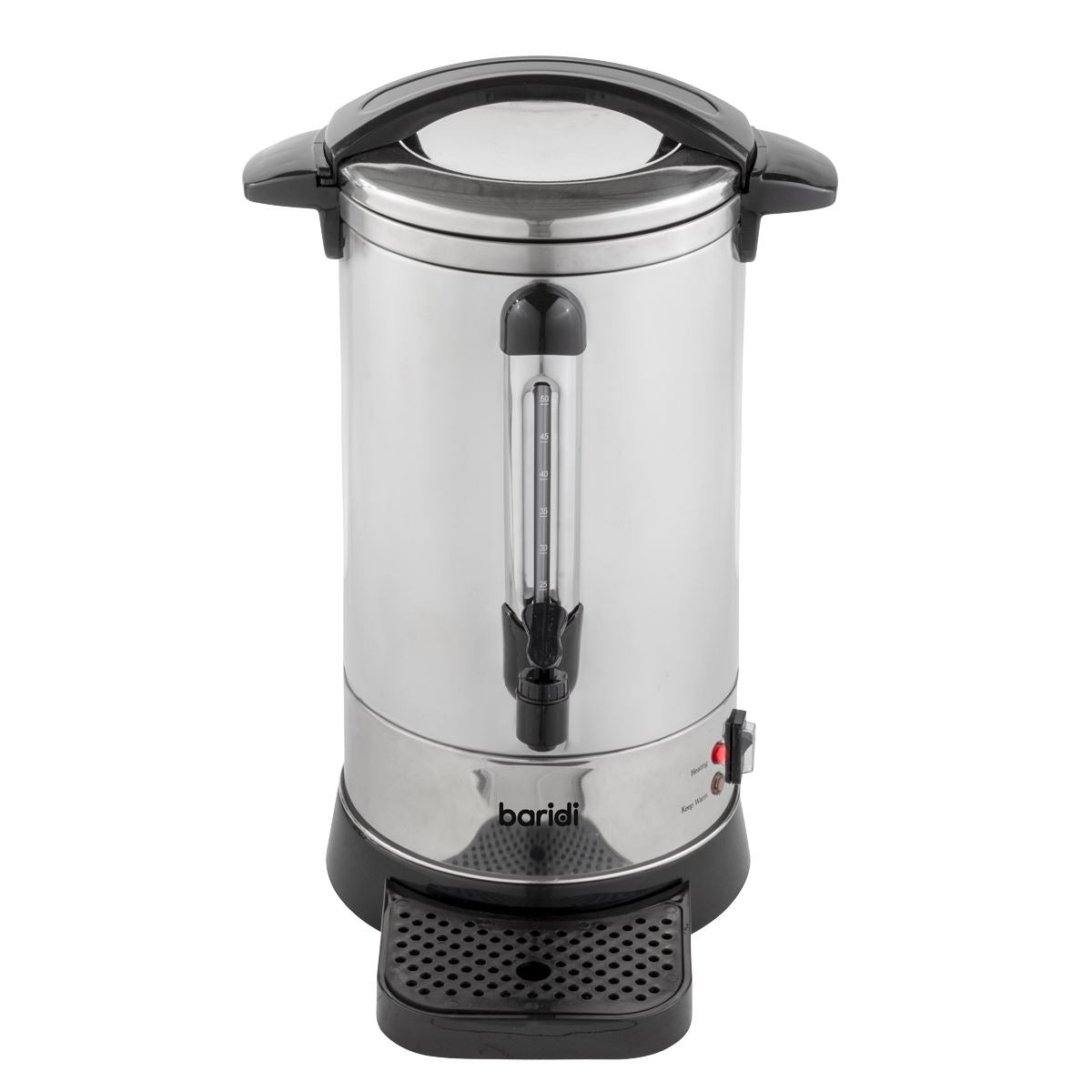 Baridi Hot Water Boiler/Tea Urn 10L Capacity, Stainless Steel DH269