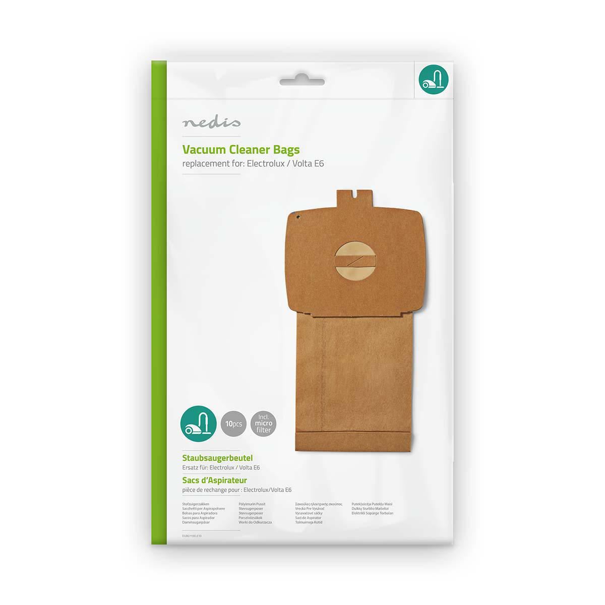 Nedis Vacuum Cleaner Bag Electrolux/Volta E6 DUBG110ELE10