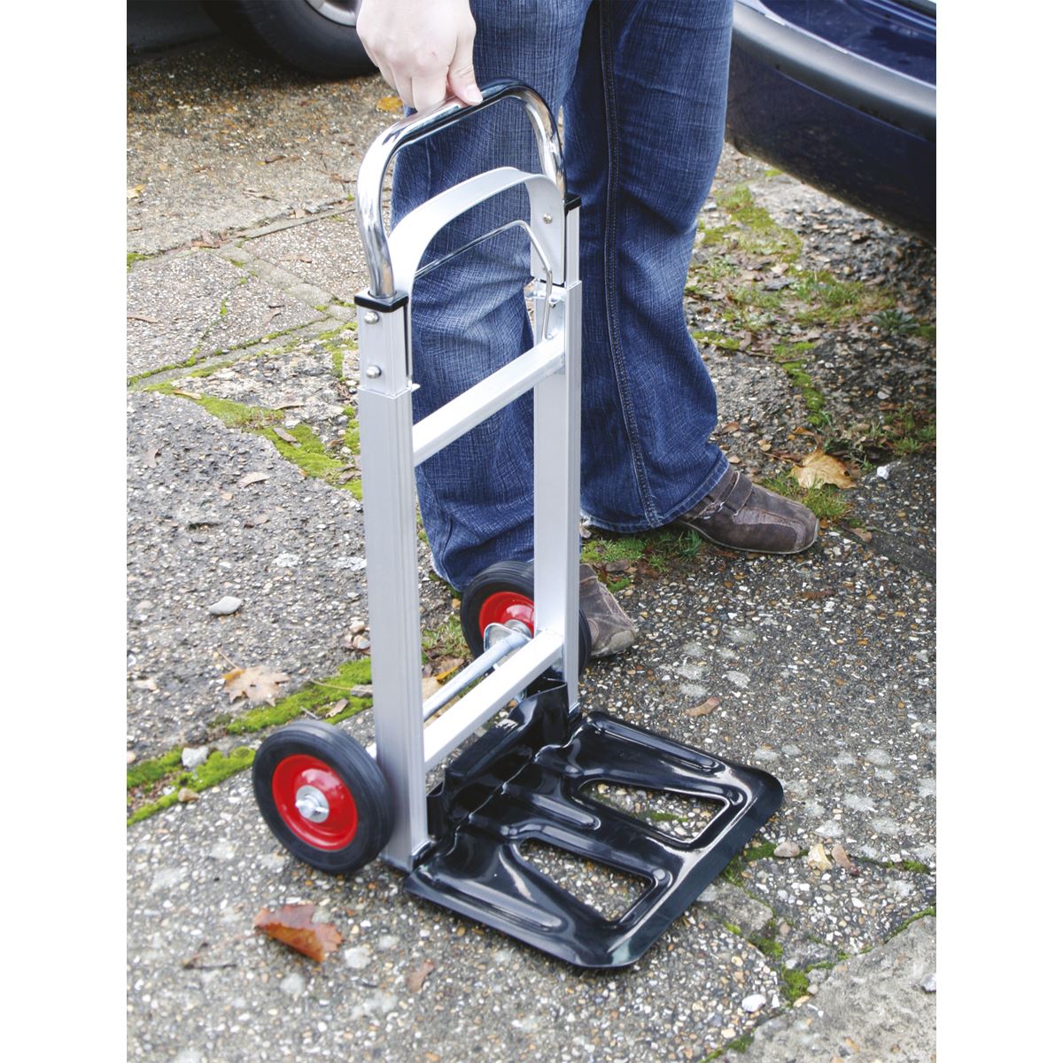 Sealey Sack Truck Folding Aluminium 90kg Capacity CST980