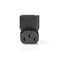 Nedis Power Connector IEC-320-C13 female to IEC-320-C14 male angled up/down - PCGP1190BK