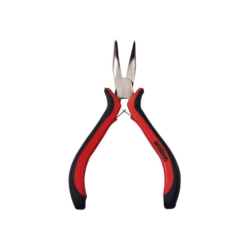 Amtech Mini Bent Long Nose Plier Pro Drop Heat Treated Spring Loaded Precision - B3015