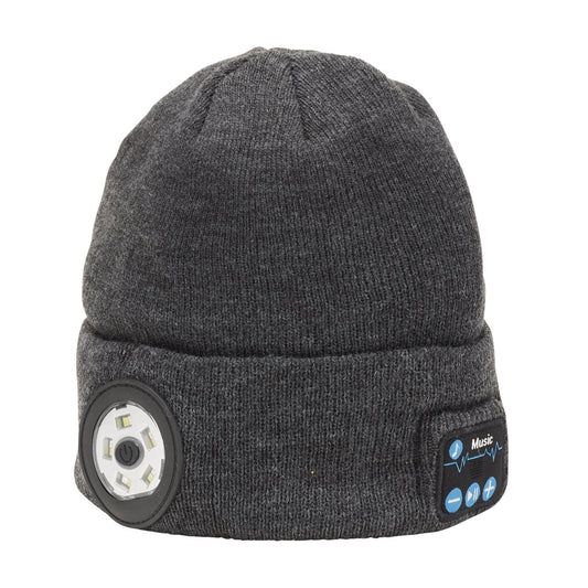 Draper Beanie Torch&Headphones Grey BT-HPG - 28351
