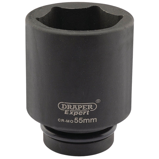 Draper Expert Expert 55mm 1" Square Drive Hi-Torq 6 Point Deep Impact Socket - 05156