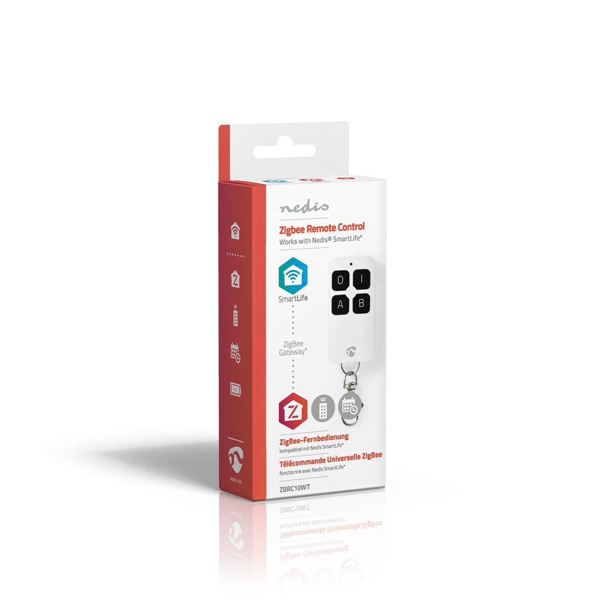 Nedis Smart Remote Contoller ZigBee 4 Buttons Battery included White - ZBRC10WT