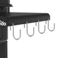 Dellonda Charcoal Grill BBQ Smoker and Trolley with 2 Side Shelves - Black DG283