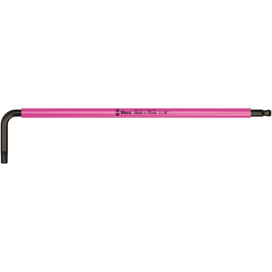 Wera 950Spkl Multicolour Hex Key 1/8/123 Long Ballend Blacklaser 022632