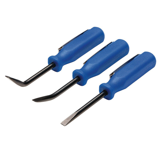 Draper Mini Pry Bar Set, 125mm, Blue (3 Piece)