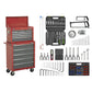 Sealey Topchest & Rollcab Combo 14 Drawer-Red/Grey & 239pc Tool Kit - AP2250BBCOMBO