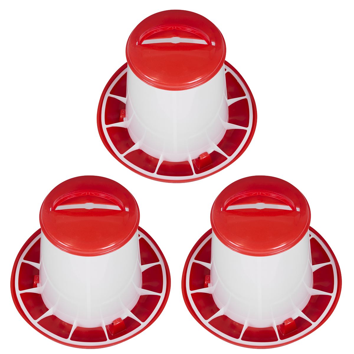 Sealey Poultry Feeder 3kg - Pack of 3 AFT033