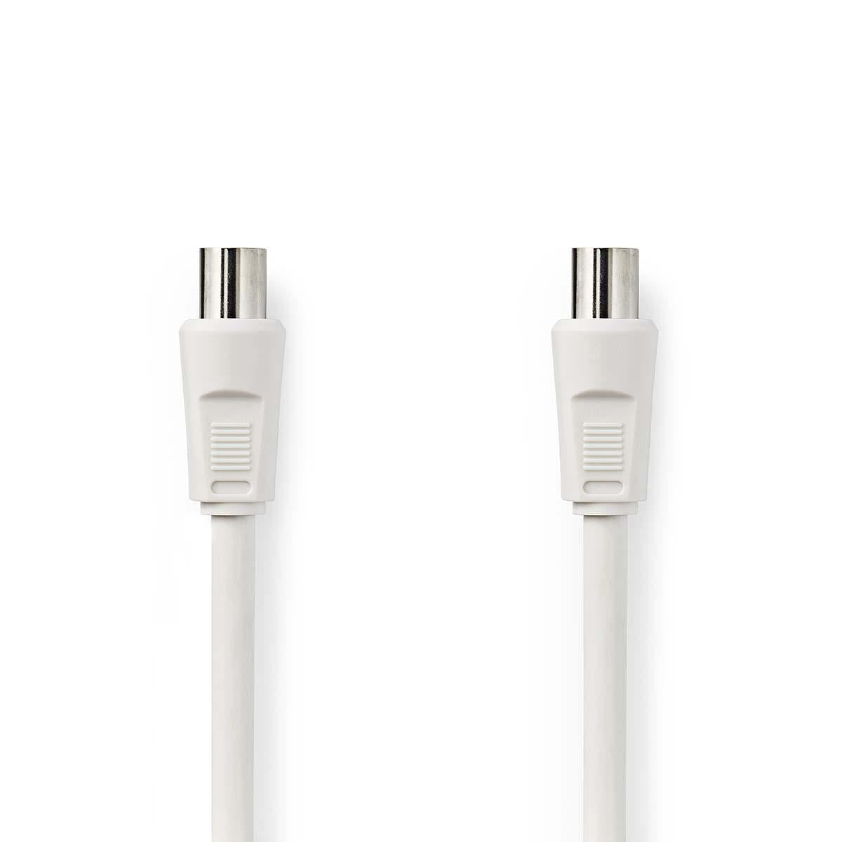 Nedis Coax Cable IEC Male to IEC Female Nickel Plated 75Ohm Double Shield 5m - CSGB40000WT50