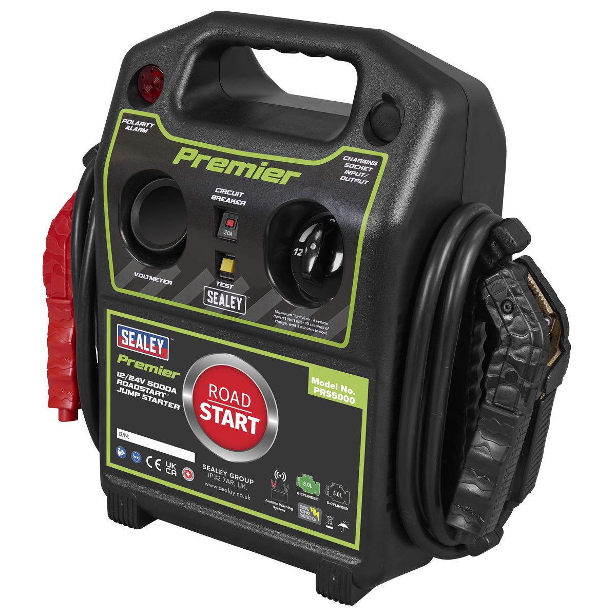 Sealey Premier 12/24V Sealey Premier RoadStart� Jump Starter 5000A PRS5000