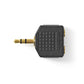 Nedis Stereo Audio Adapter 3.5mm Male to 2x 3.5mm Female 10 pieces Black - CAGP22945BKG
