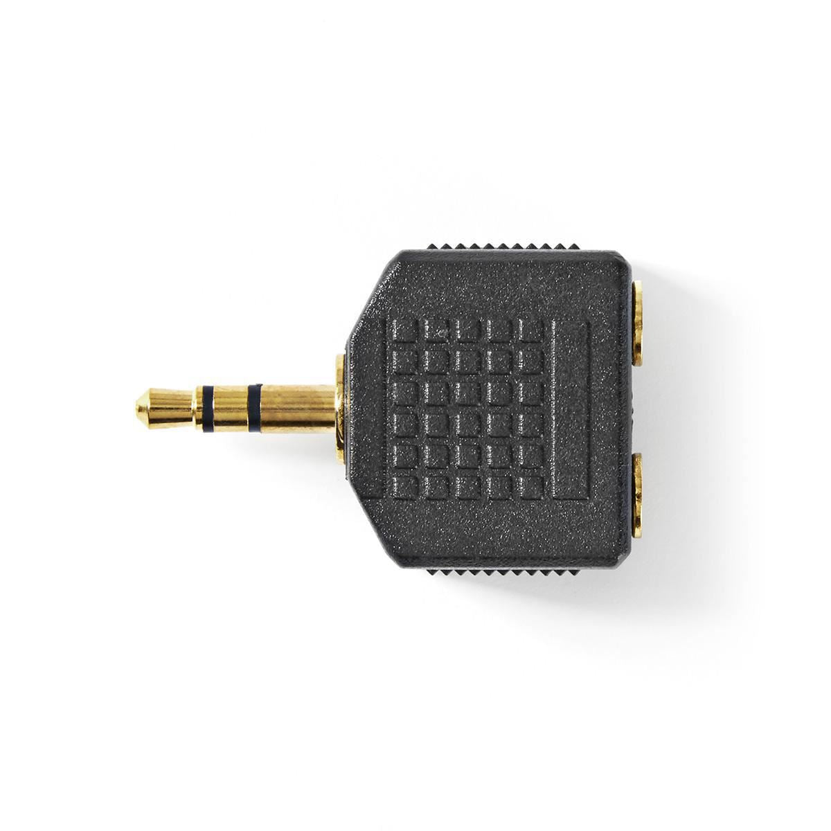 Nedis Stereo Audio Adapter 3.5mm Male to 2x 3.5mm Female 10 pieces Black - CAGP22945BKG