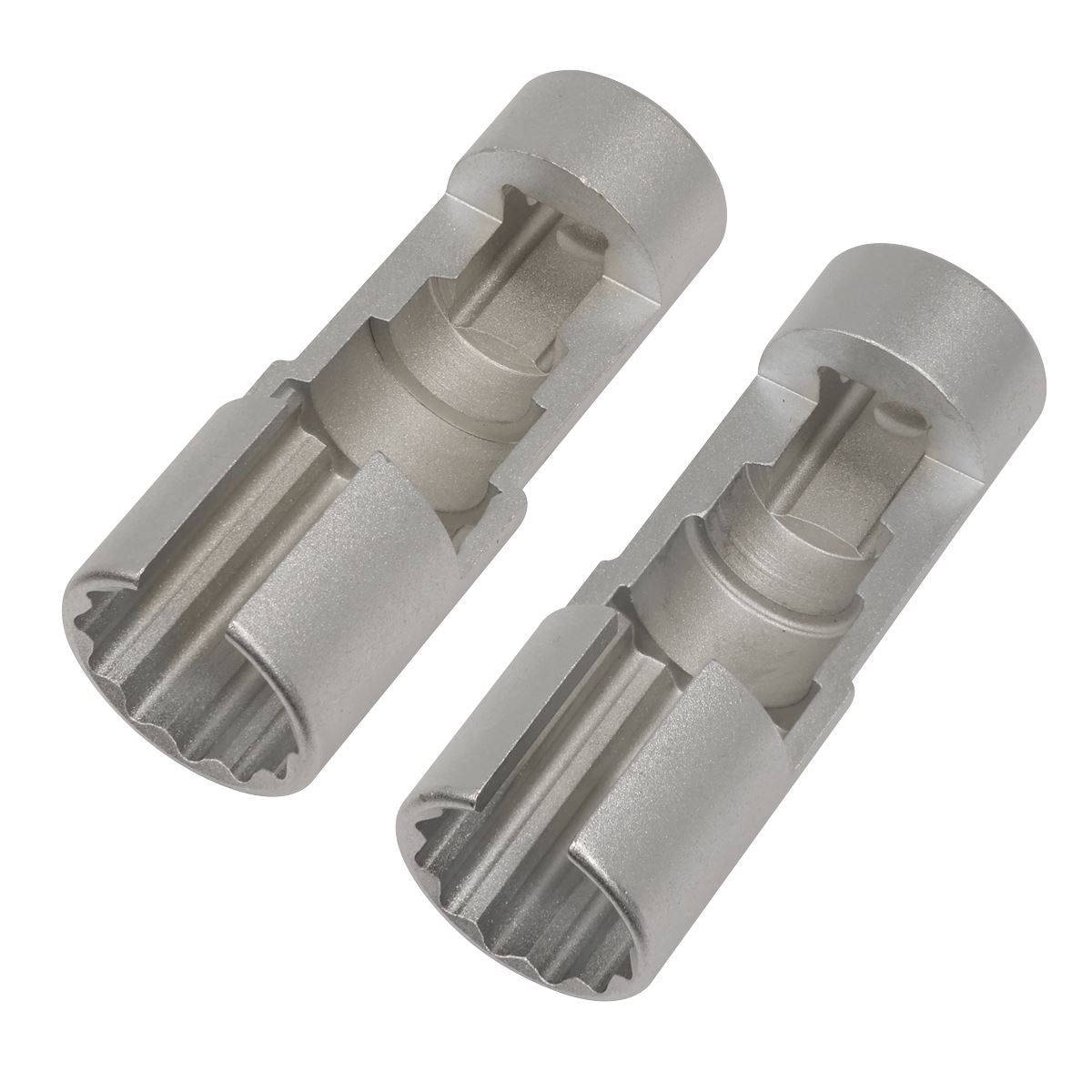 Sealey Slim Profile Diesel Piezo Injector Pipe Sockets 3/8"Sq Dr 17 & 18mm 2pc