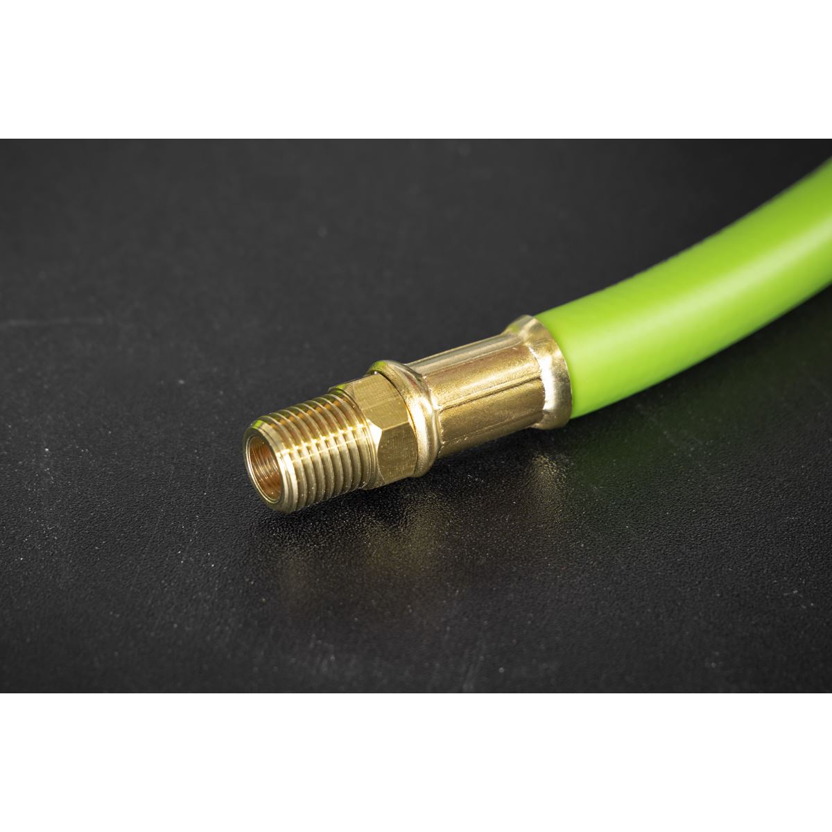 Sealey High-Visibility Hybrid Air Hose with 1/4"BSP Unions 10m x 8mm AHH10