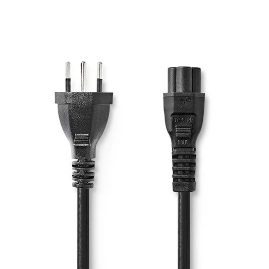 Nedis Power Cable CH Type 12 IEC-320-C5 Straight Straight Nickel Plated 2m