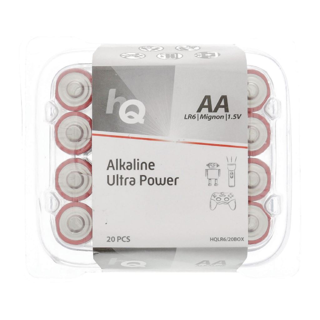 HQ Alkaline AA batteries 20-box - BAAKLR620BX
