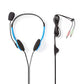 Nedis PC Headset On-Ear 2x 3.5mm Connectors 2m Blue CHST100BU