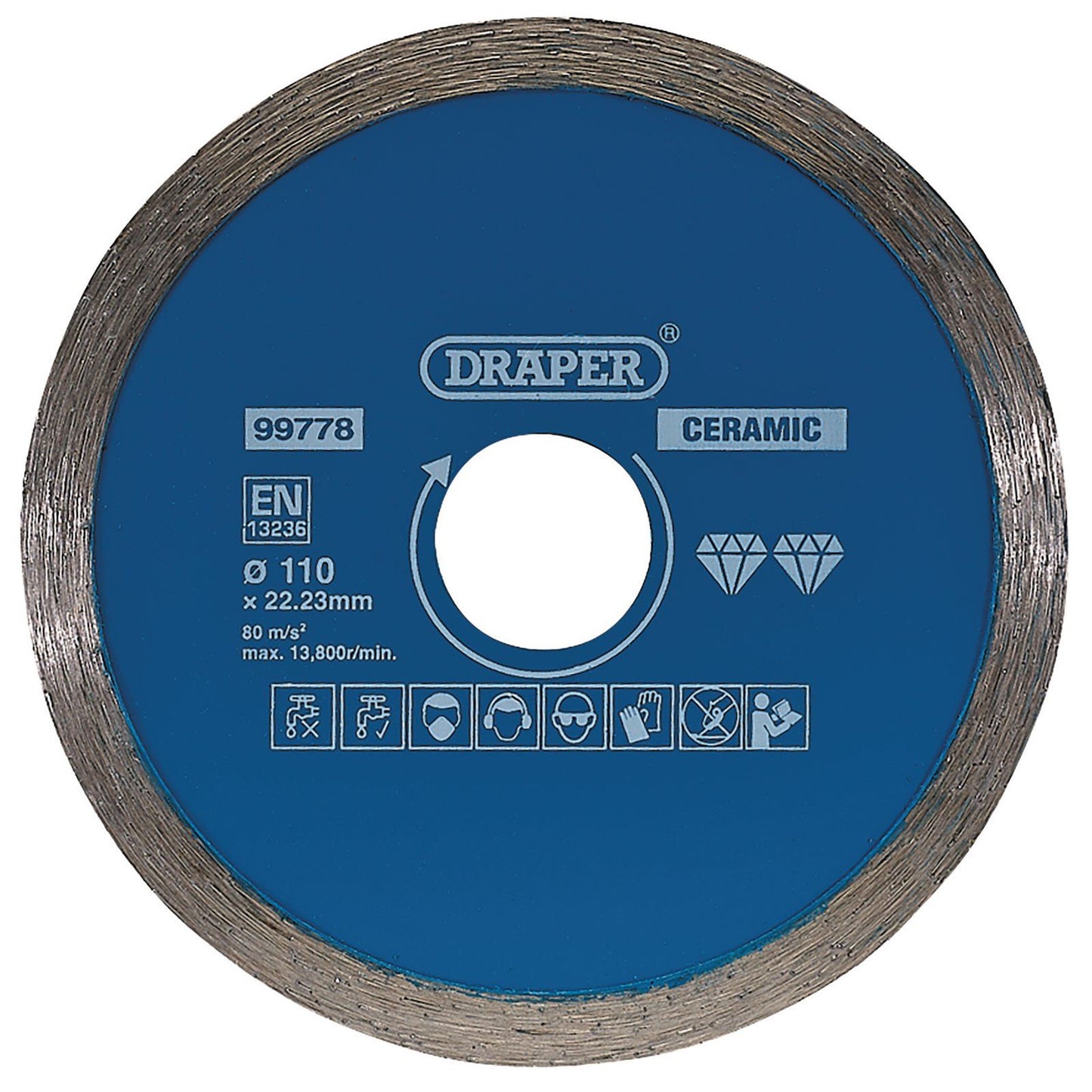 Draper 99778 Continuous Diamond Blade (110mm)