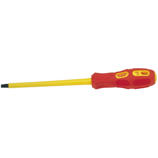 Draper 1x Expert 6.5mmx150mm Insulated Plain Slot Screwdriver Professional Tool - 69220