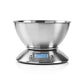 Nedis Digital Kitchen Scales Illuminated LCD Temperature Alarm Clock Metal - KASC111SI