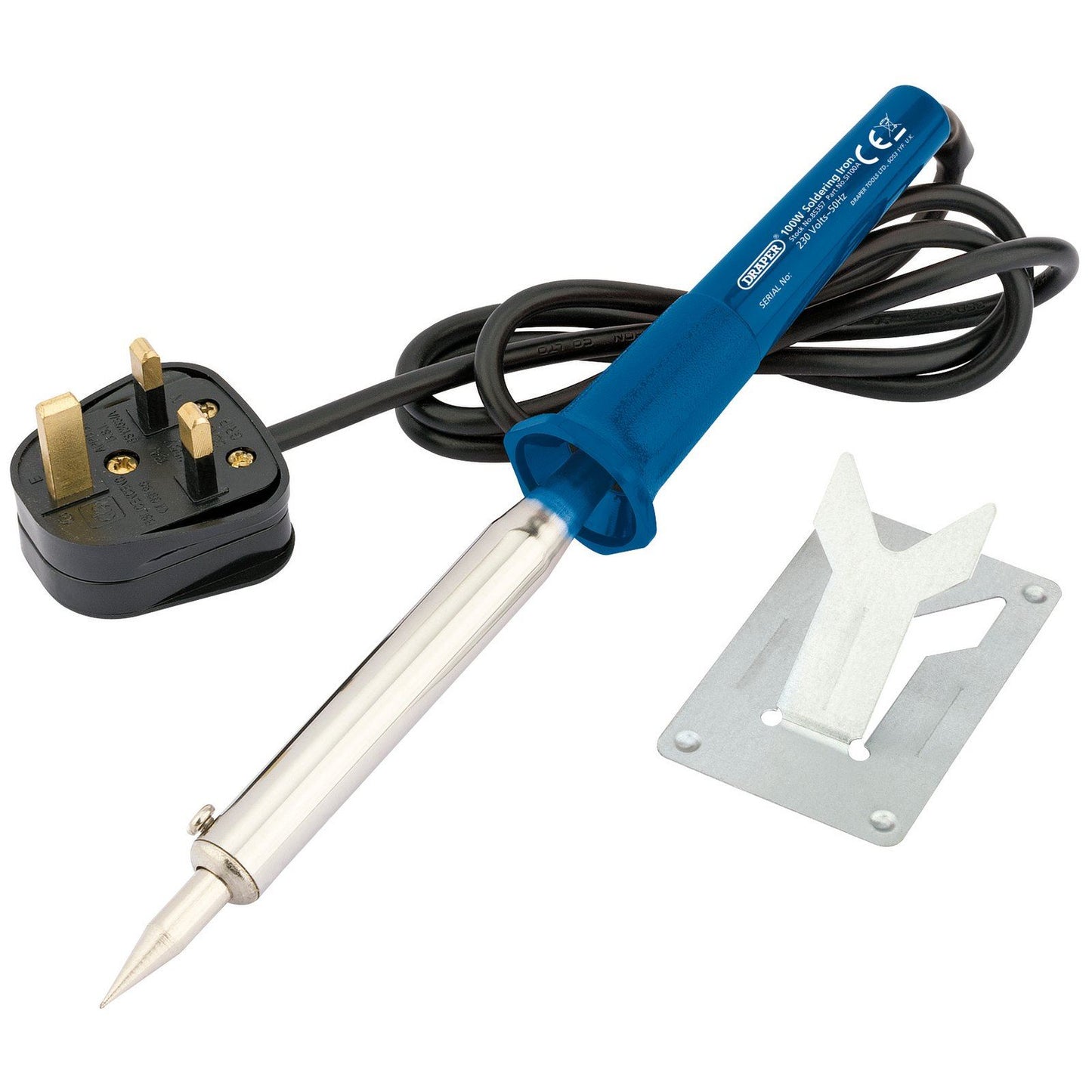 Draper 100W Soldering Iron Mains Electric with Plug Electronics Automotive 85357